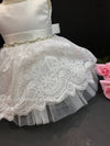 Lace christening dress/ baby girl baptism dress/ lace christening gown/ white flower girl dress/ baptism gown / white blessing dress