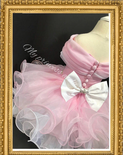 Pink princess dress/ princess birthday dress/pink first birthday dress/ princess costume dress/ pink pageant dress/ minnie dress