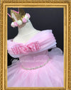 Pink princess dress/ princess birthday dress/pink first birthday dress/ princess costume dress/ pink pageant dress/ minnie dress