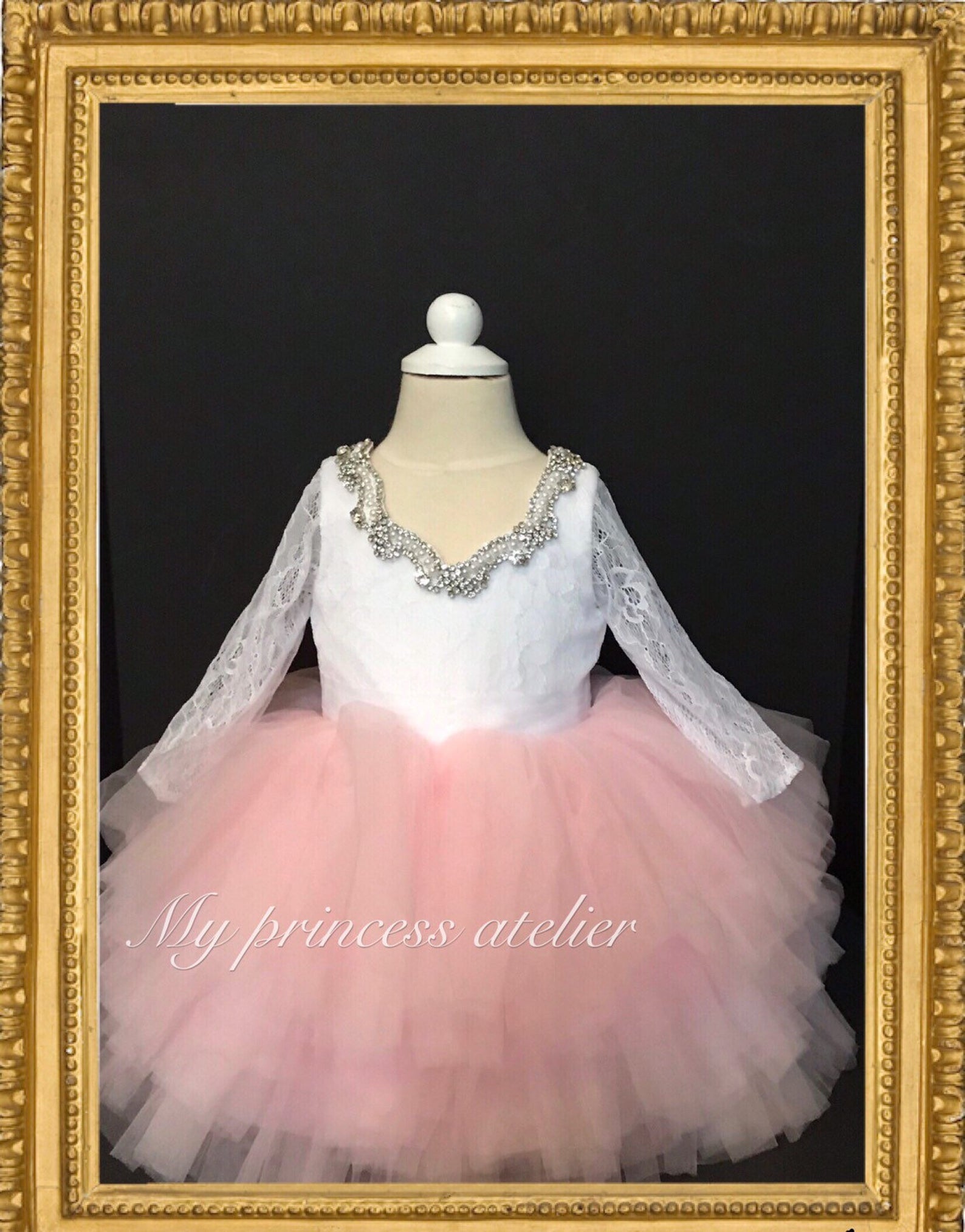 Pink princess dress, unicorn inspired dress, pink pageant dress, pink Princess dress, pink flower dress, birthday princess dress, princess