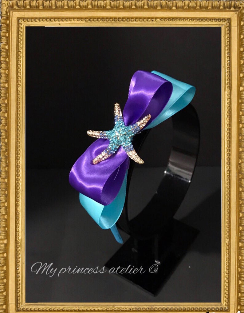 Mermaid headband/ first birthday headband princess headband/ under the sea headband/ ariel headband/ pageant/ baby hallo/ ariel headband