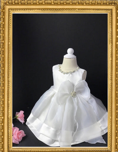 Christening Dress Baptism Dress Flower Girl Dress Birthday Dress Girls Lace Dress Baby Dress Christening gown White Dress Baptism Gown