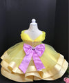 Princess yellow dress, yellow pageant dress, yellow flower girl dress, princess birthday dress, first birthday dress, bella princesa dress