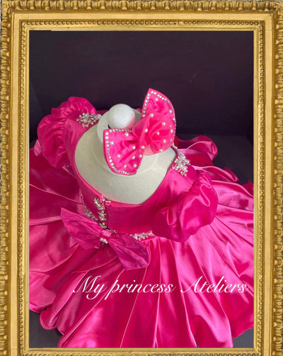 Girl Princess pageant birthday couture dress.