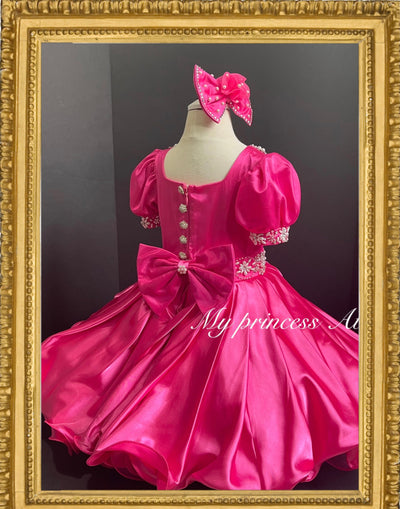 Girl Princess pageant birthday couture dress.