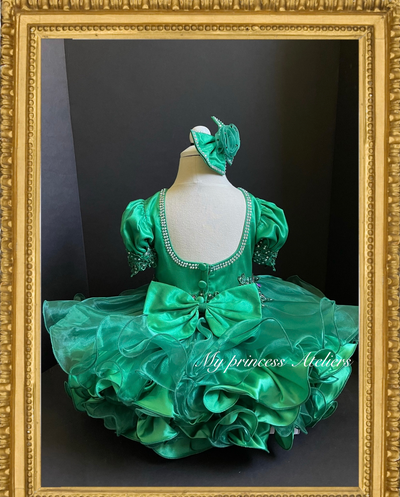 Natural pageant princess holiday couture birthday dress