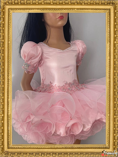 Pink Natural Glitz Pageant Dress.