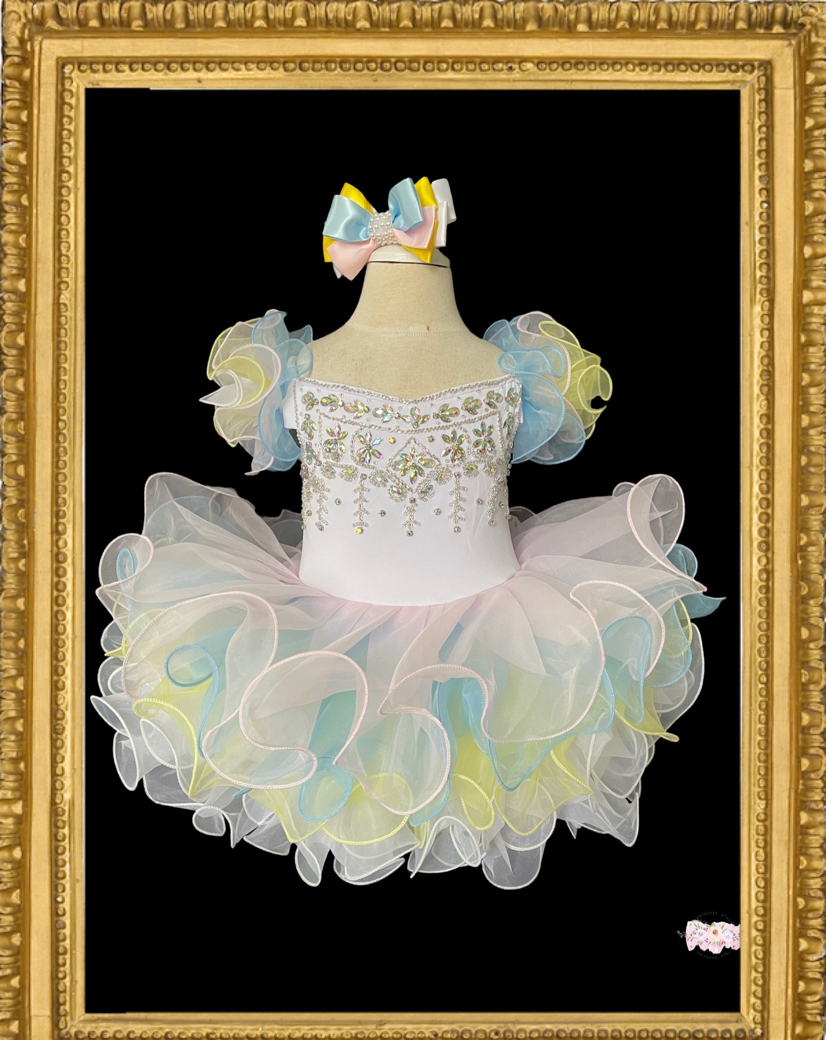 Unicorn Princess cupcake toddler pageant Dress.