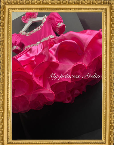 Girl Princess pageant birthday couture dress.