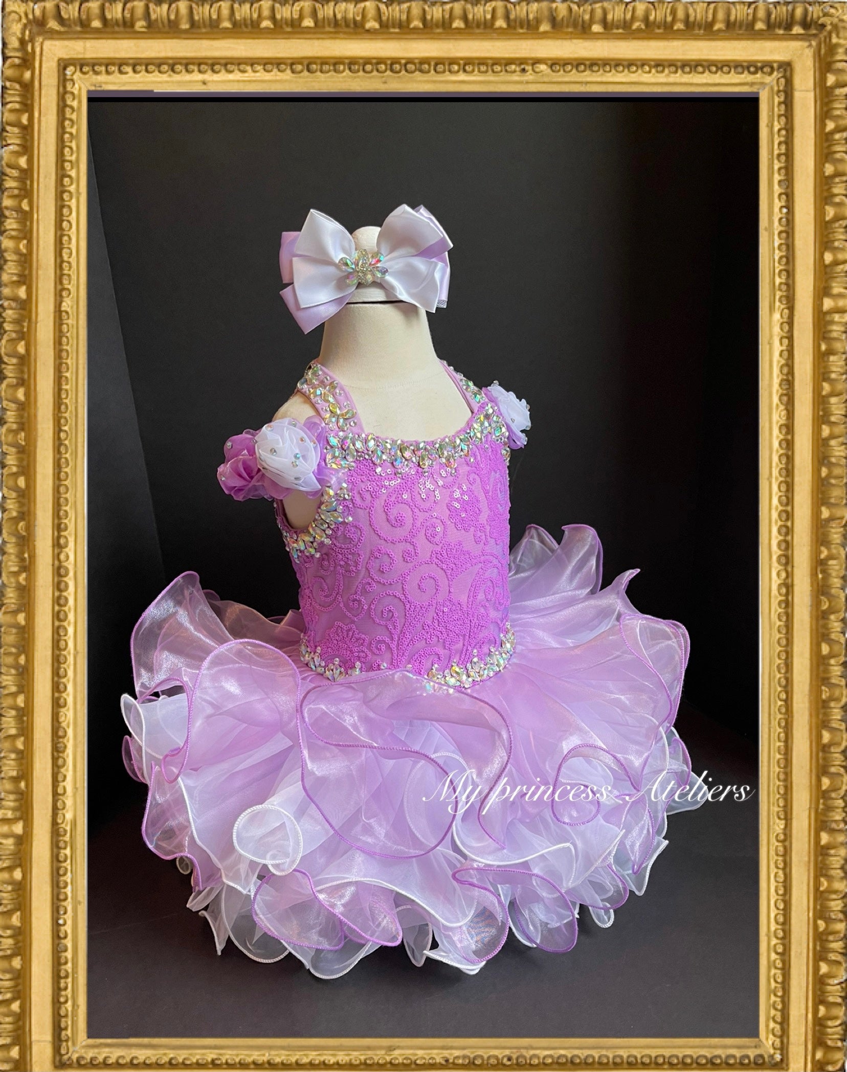 Girls couture cupcake pageant princess birthday dress.