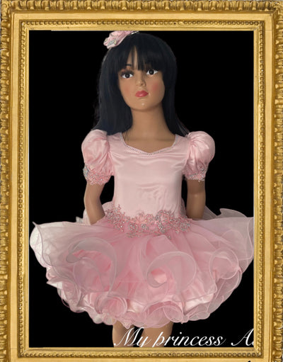 Pink Natural Glitz Pageant Dress.