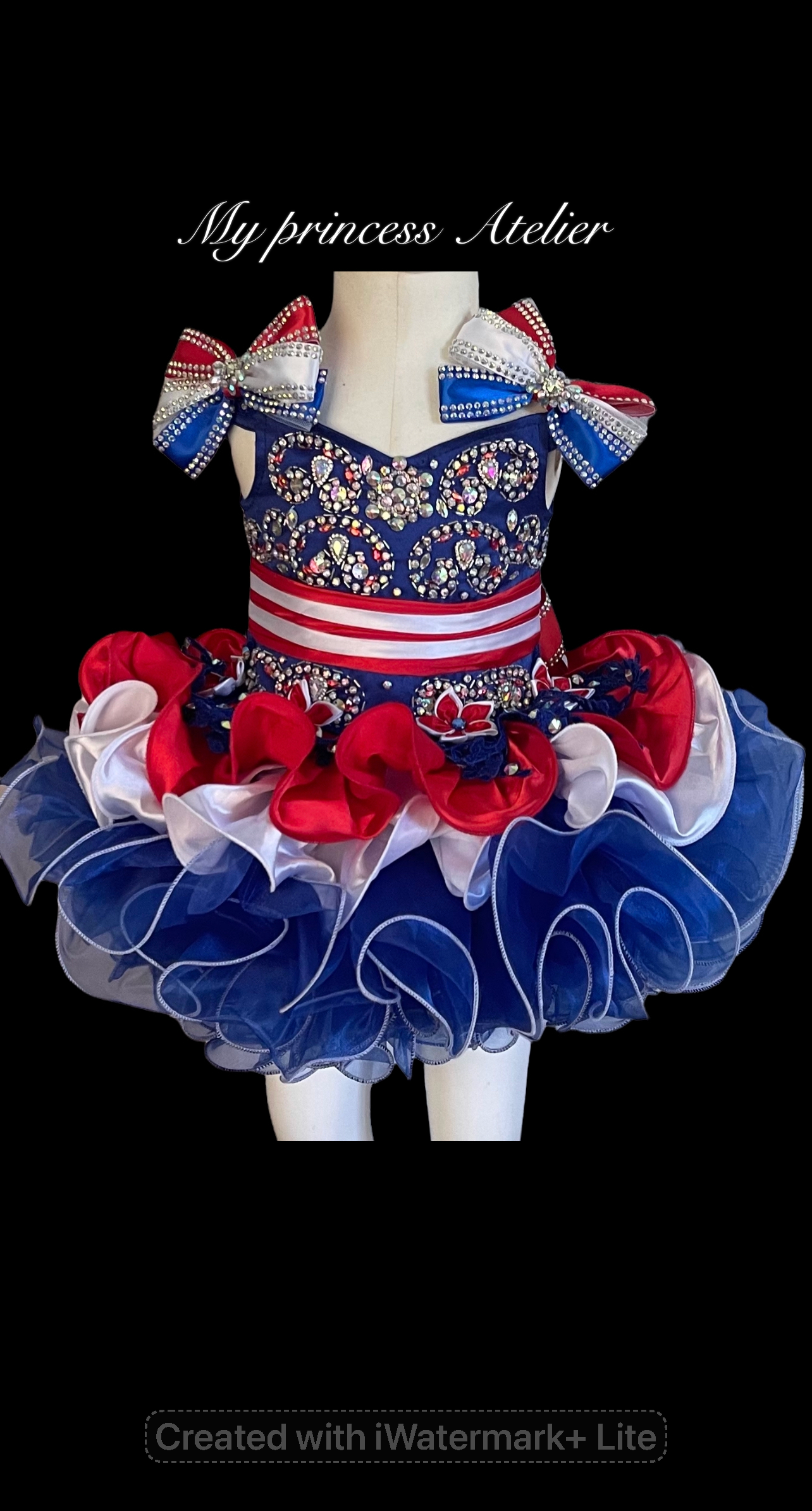 Patriotic top pageant dresses